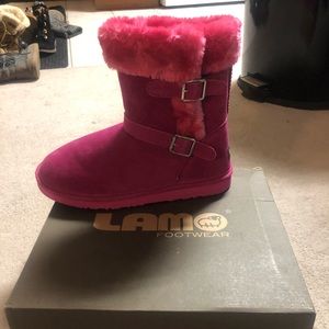 Lam Pink Boots